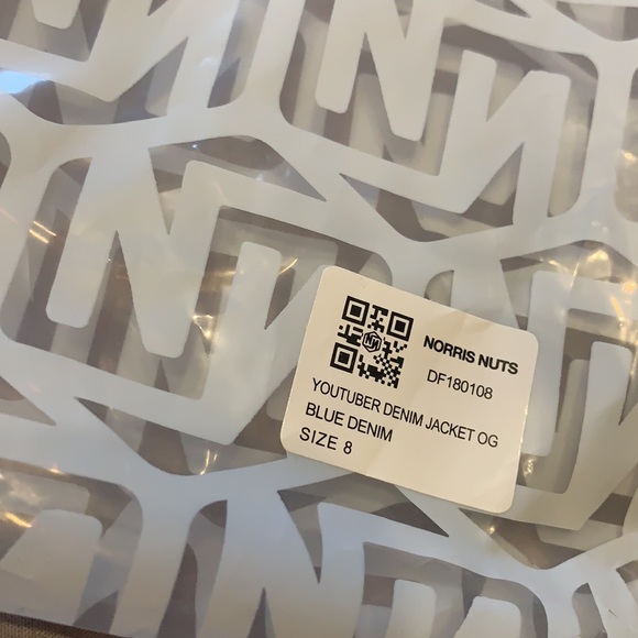 Norris Nuts kids size 8 denim jacket. (FYI this a 8 is small it’s more like a 6) - Picture 4 of 5